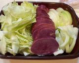 お肉にきざみ玉ねぎ☆豚ロース温野菜添え作り方3写真
