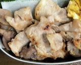 自分弁当・豚こまりんご酢風味作り方2写真