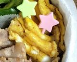 自分弁当・豚こまりんご酢風味作り方5写真
