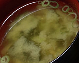 焼き鮭・とろろ・わかめの味噌汁作り方3写真