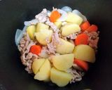 今日の夕飯簡単じゃがいも豚こま塩肉じゃが作り方9写真