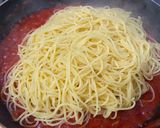 トマト缶で簡単☆トマトとニンニクのパスタ作り方6写真