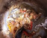 牡蠣とベーコンのミルクスープパスタ作り方5写真