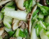 リカちゃん♡白菜椎茸ひき肉あんかけ麺♪作り方8写真
