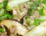 リカちゃん♡白菜椎茸ひき肉あんかけ麺♪作り方18写真