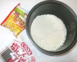 ミネラル昆布とうもろこしご飯♪簡単作り方1写真