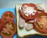 フレッシュトマトとチーズの簡単朝トースト作り方1写真