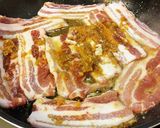 豚ばらガリジン焼き丼♪作り方2写真