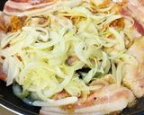 豚ばらガリジン焼き丼♪作り方3写真