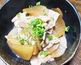 【超簡単】豚バラ大根~フライパン1つで~作り方6写真