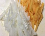 柿と大根のサラダ作り方1写真