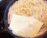 ミルク漬けもちもちパスタ　カルボナーラ作り方13写真