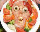 ハロウィン:お豆腐白玉 目玉&充血目玉作り方18写真