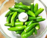 青唐辛子の味噌炒め(こしょう味噌)作り方1写真