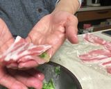 卵白の消費に　豚肉の卵白ネギ包み焼き作り方5写真