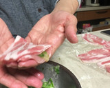 卵白の消費に　豚肉の卵白ネギ包み焼き作り方5写真