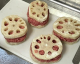 【簡単】シャキシャキ♡蓮根のはさみ焼き作り方3写真