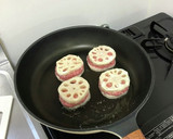 【簡単】シャキシャキ♡蓮根のはさみ焼き作り方4写真