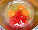 紅生姜入りだし巻き玉子作り方1写真