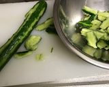 たたききゅうりのなめたけ和え作り方1写真