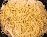 コク旨！海苔バターのクリームパスタ作り方5写真