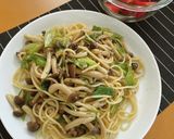 野菜たっぷり☆シメジ☆白ネギのパスタ作り方6写真