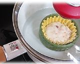 アレルギー給食★米粉のポパイ蒸しパン作り方3写真