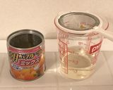 便秘になったら…フルーツ入り牛乳かん作り方1写真