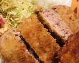 肉々しいマグロカツと甘々玉ねぎカツ定食作り方5写真