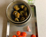冷凍ミニトマトとアサリのサッと蒸し作り方1写真
