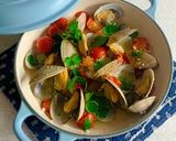 冷凍ミニトマトとアサリのサッと蒸し作り方6写真
