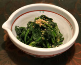 春菊の季節✨春菊とほうれん草の胡麻和え✨作り方4写真