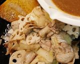大根の皮と豚バラ蓮根炒め煮作り方4写真