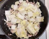 手軽な一品　豚肉と白菜の炒め煮作り方5写真