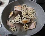 鶏手羽中とレンコンの甘酢炒め作り方4写真