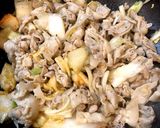 豚バラ肉と白菜の漬け物炒め作り方3写真