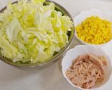 ちぎりキャベツのミルク味噌スープ作り方1写真