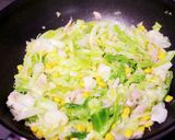 ちぎりキャベツのミルク味噌スープ作り方3写真