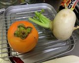 柿のサラダ作り方1写真
