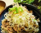 湯煎すき家の牛丼キャベツ盛り盛り✨作り方3写真