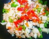 野菜と豚肉の中華風生姜あんかけご飯作り方1写真