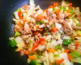 野菜と豚肉の中華風生姜あんかけご飯作り方3写真