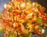 野菜と豚肉の中華風生姜あんかけご飯作り方4写真