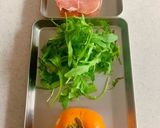 生ハムと柿の前菜作り方1写真
