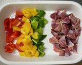 砂肝とパプリカの中華炒め作り方1写真