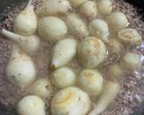 里芋とひき肉の煮っ転がし作り方6写真