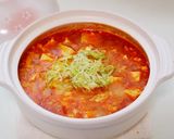 土鍋で麻婆豆腐・チーズリゾット風作り方4写真