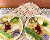 濃厚クリーミーカレーうどん季節の野菜添え作り方11写真