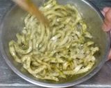 自家製エゴマのジェノベーゼ手打ちパスタ作り方2写真