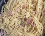 キャベツとベーコンの和風パスタ作り方4写真